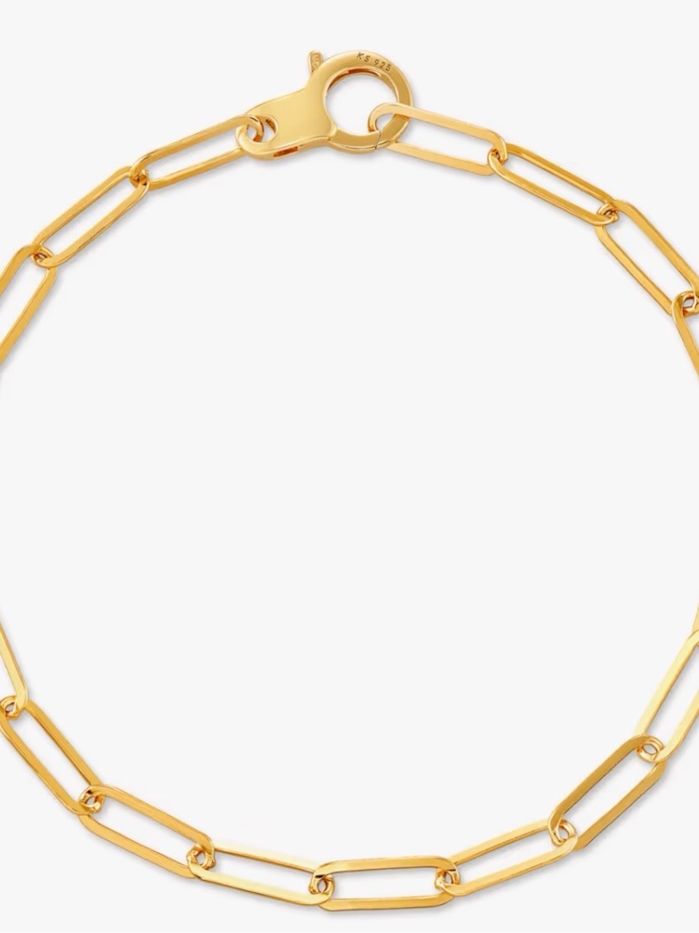 Kendra Scott Large Paperclip Chain Bracelet in 18k Gold Vermeil